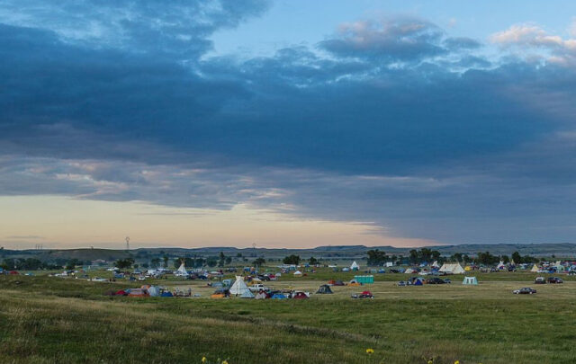 Sacred Stone camp at the Standing Rock DAPL protests