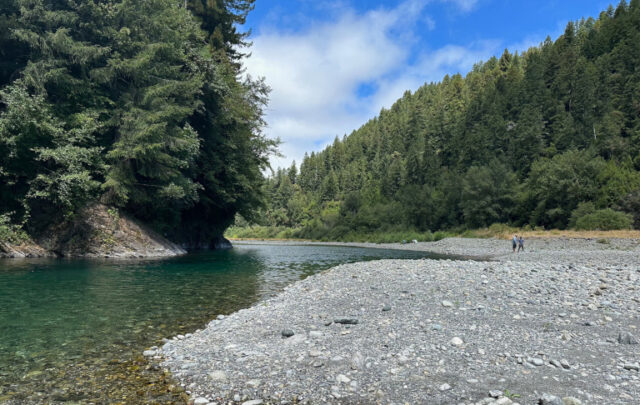 Blue Creek flowing into Klamath River