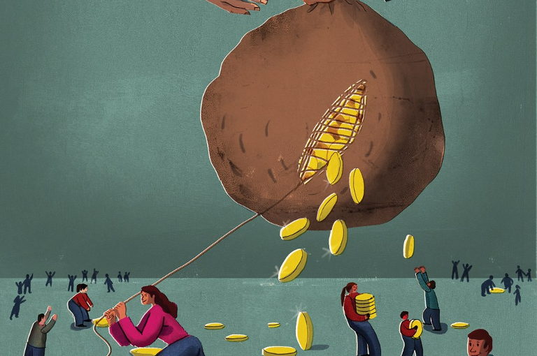 Letting go of wealth graphic