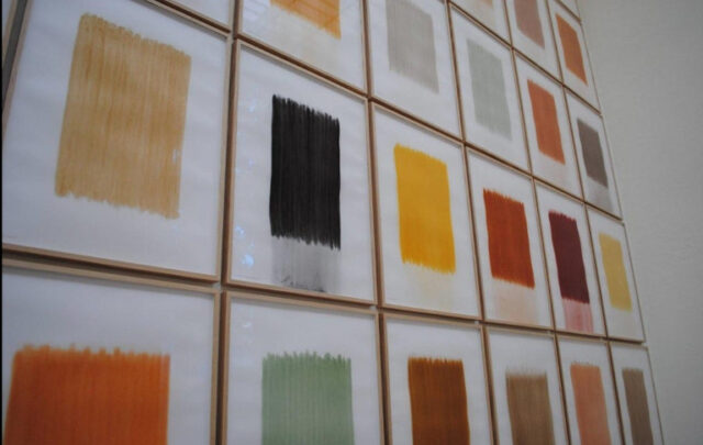 From Earth: Everywhere, painting with soil by Herman de Vries