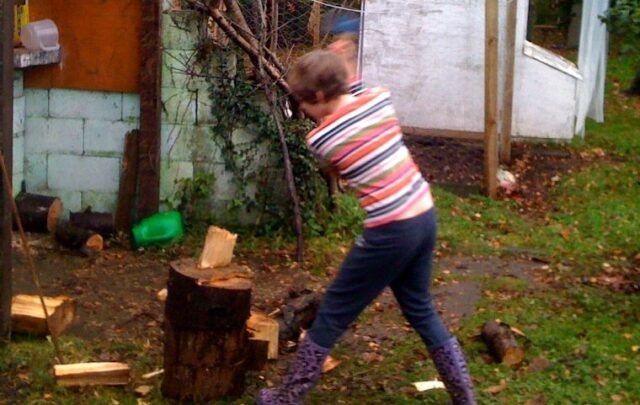 Photo by Brian Kaller, used by permission. "My daughter making sure we stayed warm at night."