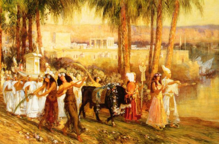 Festival of Isis painting by Frederick Arthur Bridgeman.