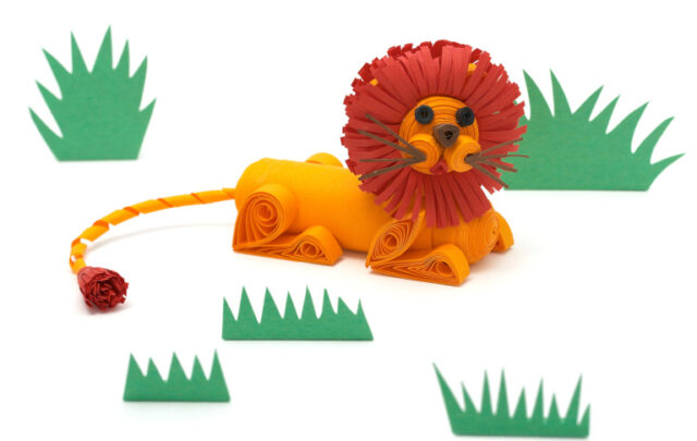 Quilled lion