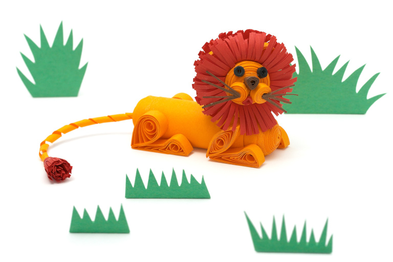 Quilled lion