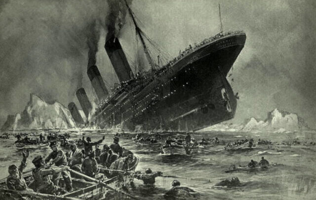 Titanic sinking by Stower